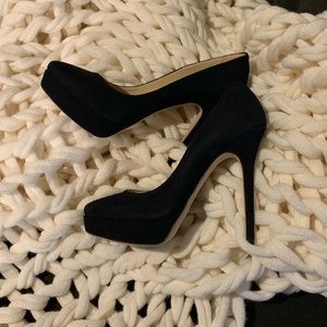 Jimmy Choo Cosmic Dark Navy Suede Sz 39